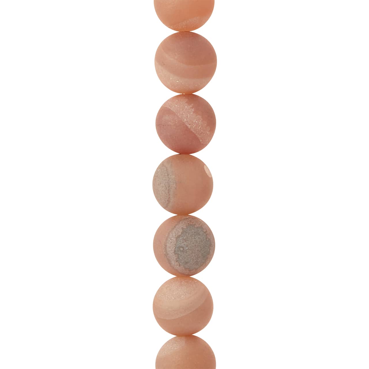 10mm Peach Plated Druzy Agate Round Beads by Bead Landing™